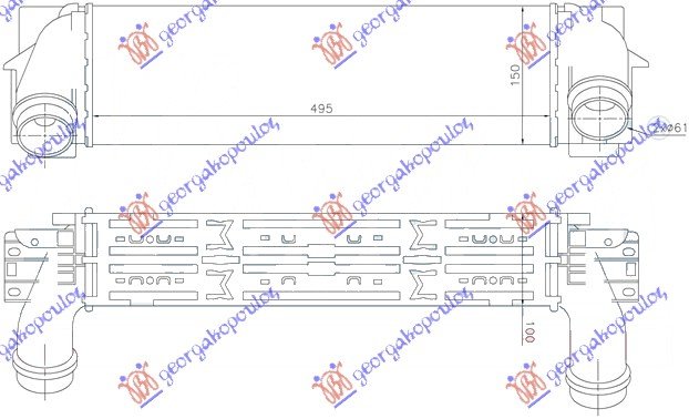 HLAD INTERC. 3.0-3.5 DIZ. (495x147x100)