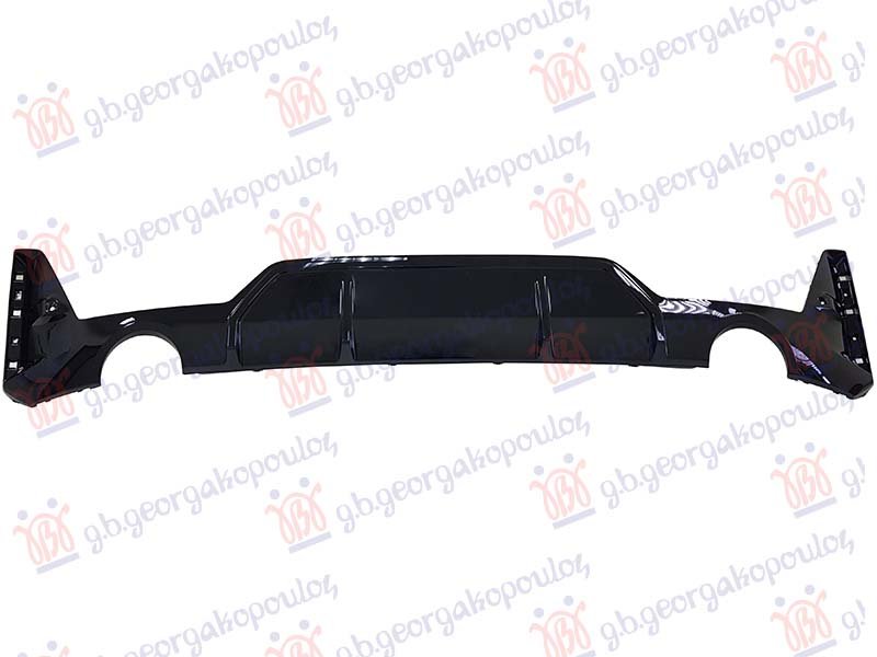 SPOJLER ZADNJEG BRANIKA SJAJ-CRNI (2 PDC SENZORA) (2 OKRUGLA OTVORA ZA IZDUVNE CEVI) (SEDAN/G20) (M-SPORT/330i)