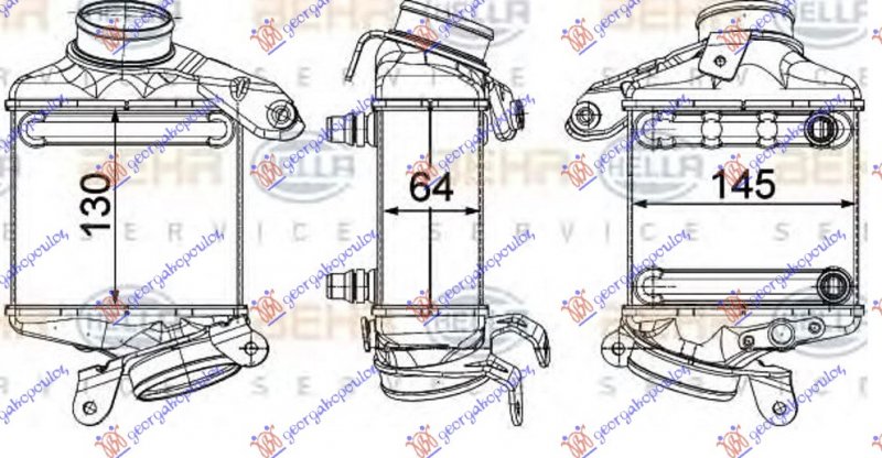 HLAD.INTERC. 4.0-4.4 BENZ (130x144x64)