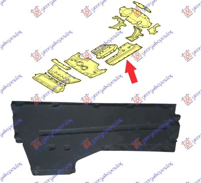 SINA ZADNJEG BRANIKA PLASTICNA (G30/SEDAN) (M-SPORT)