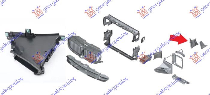 SINA ZADNJEG BRANIKA PLASTICNA (G30/SEDAN) (M-SPORT)