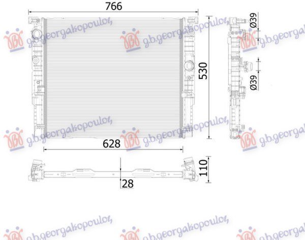 SINA ZADNJEG BRANIKA PLASTICNA (G30/SEDAN) (M-SPORT)