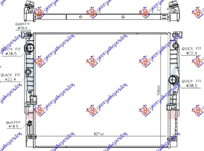 SINA ZADNJEG BRANIKA PLASTICNA (G30/SEDAN) (M-SPORT)