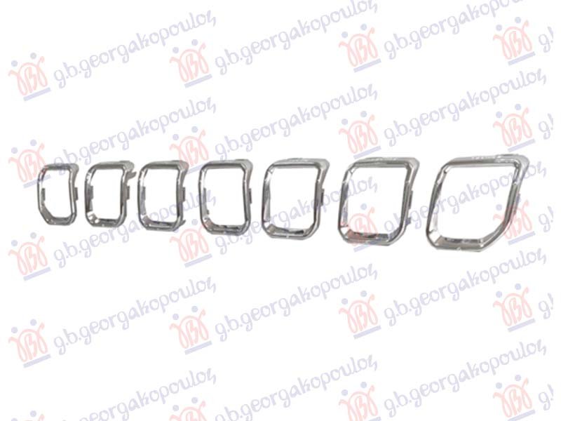 LAJSNA PVC MASKE HROM (SET 7 KOM)