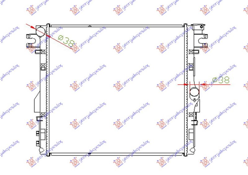 HLAD.MOTORA 3.8i-12V(56.5x51.5x23)(M/A)