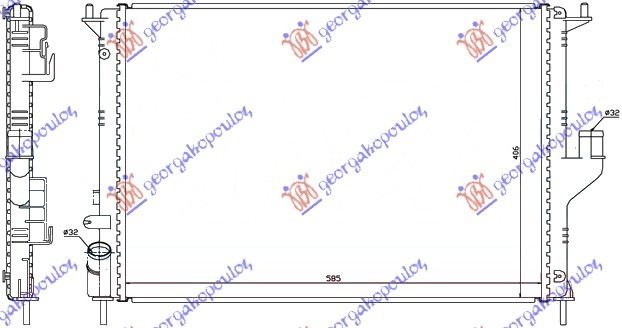 HLADNJAK MOTORA BENZIN/DIZEL (58x40) (NRF)