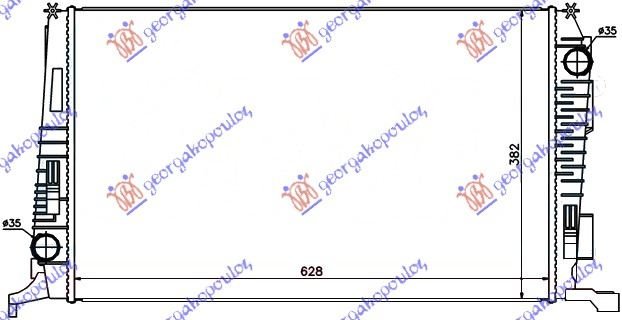 HLADNJAK MOTORA 1.5 DCI (62.8x39)