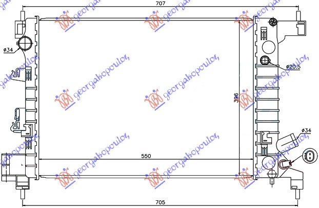 HLAD MOTORA 1.2i-1.4i (55x39.6x17)