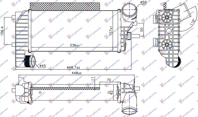 HLA INTERC.1.6-1.8-2.0TDCi-2.5B(60x128x5