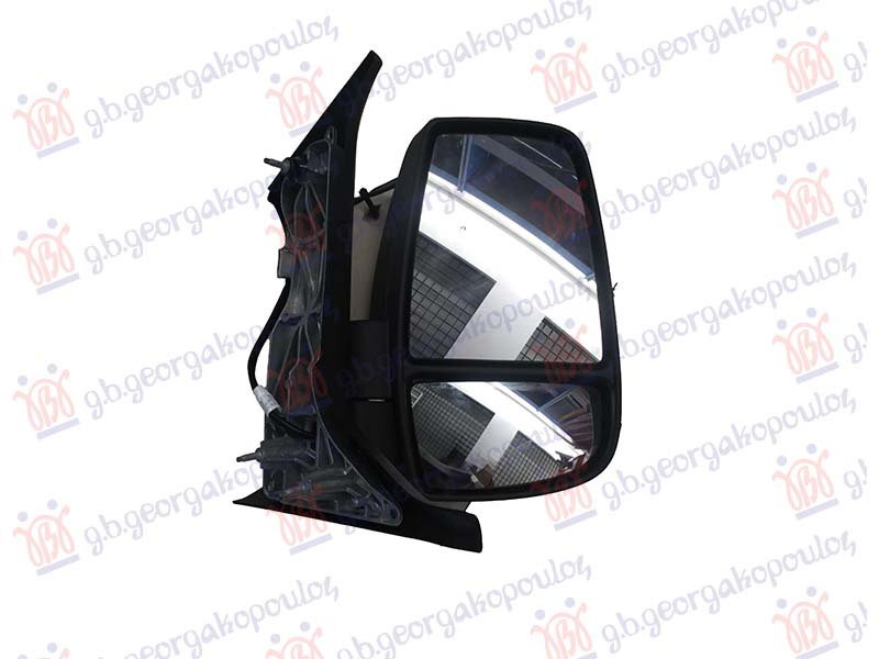 RETROVIZOR MEHANICKI KRATKI (ZUTI MIGAVAC) (KONVEKSNO STAKLO)