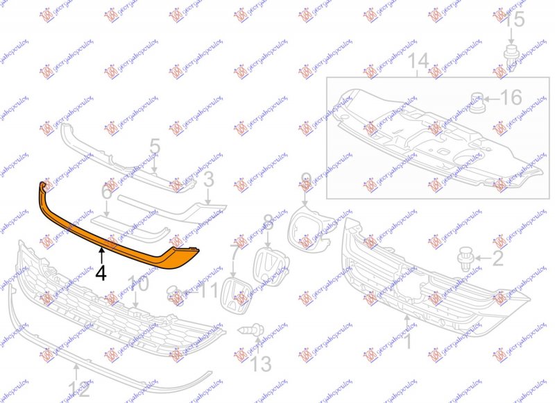 LAJSNA PVC MASKE DONJA HROM