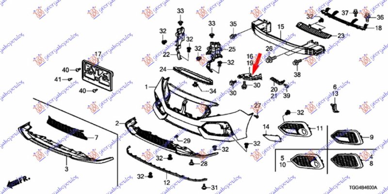 NOSAC PREDNJEG BRANIKA I FARA PLASTICNI