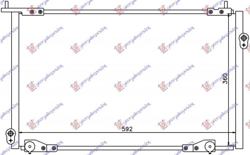 HLADNJAK KLIME BENZIN (59.2x36x16) SEDAN