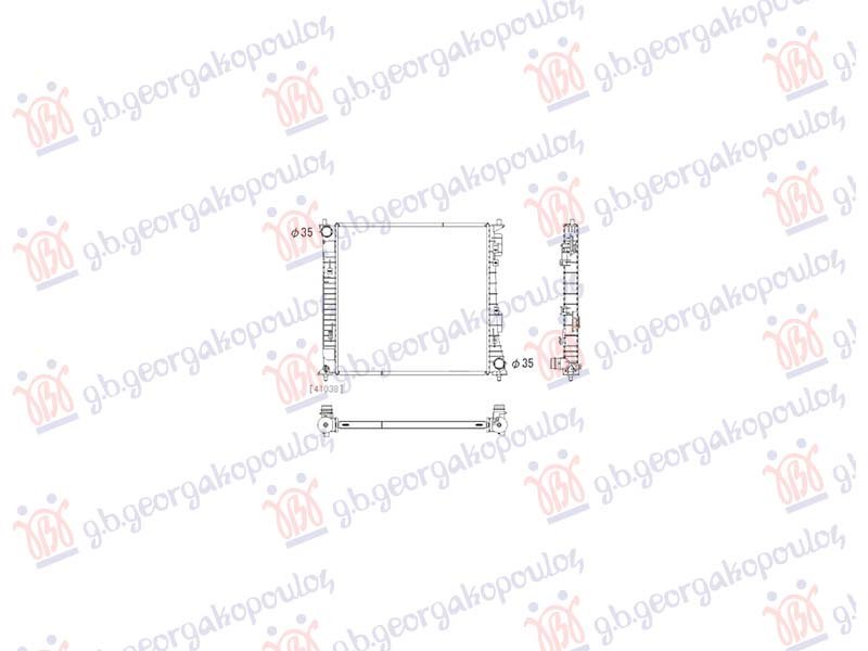 HLADNJAK MOTORA 1.6 BENZIN/HIBRID - 2.2 DIZEL (510x497x25) (KOYO)