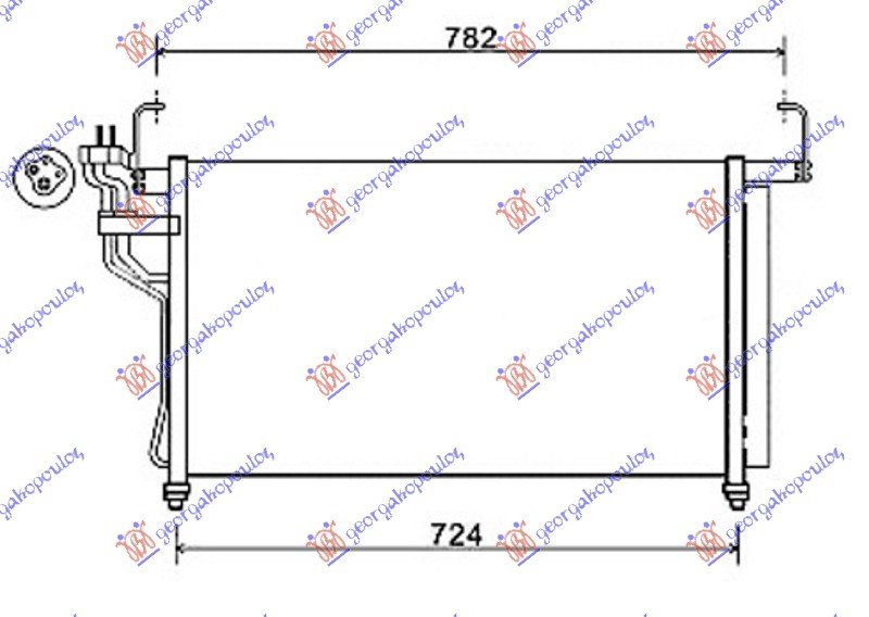 HLADNJAK KLIME 2.5 CRDi (67.5x39.5x16)