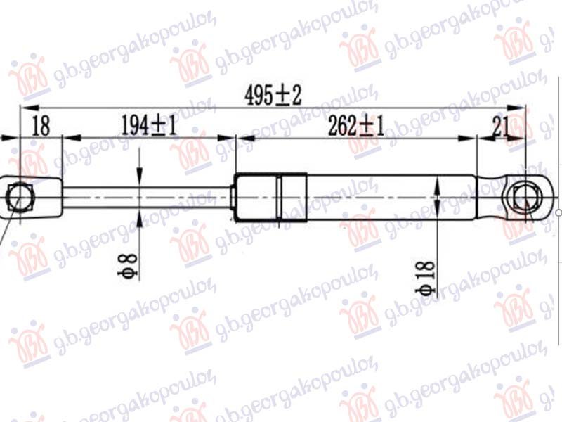 AMORTIZER HAUBE (495L-150N)