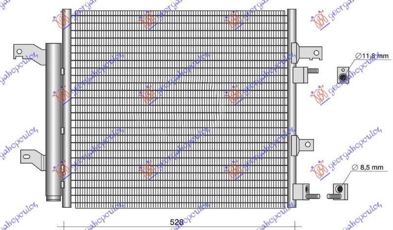 HLADNJAK MOTORA 3.0/5.0 BENZIN (525x447)