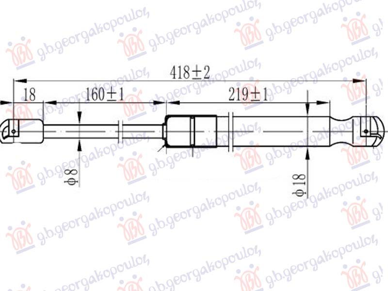 AMORTIZER HAUBE (418L-240N)
