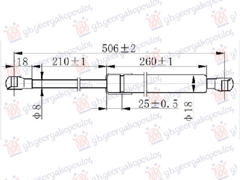 AMORTIZER HAUBE (506L-145N)