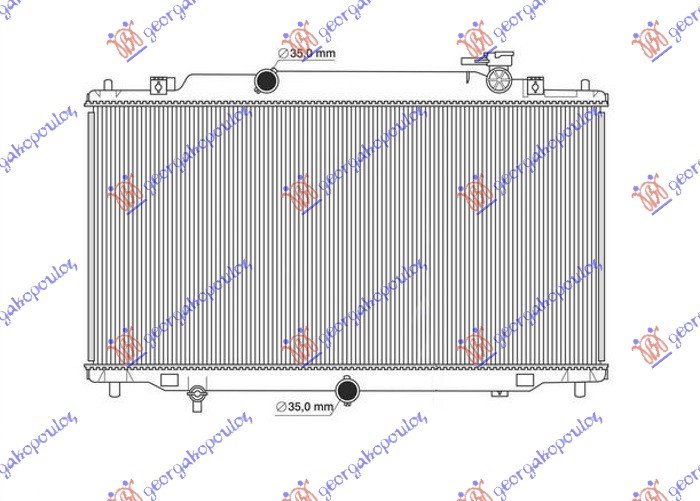 HLADNJAK MOTORA 2.0/2.5 BENZIN (MANUELNI/AUTOMATSKI) (375x733x16) KOYO