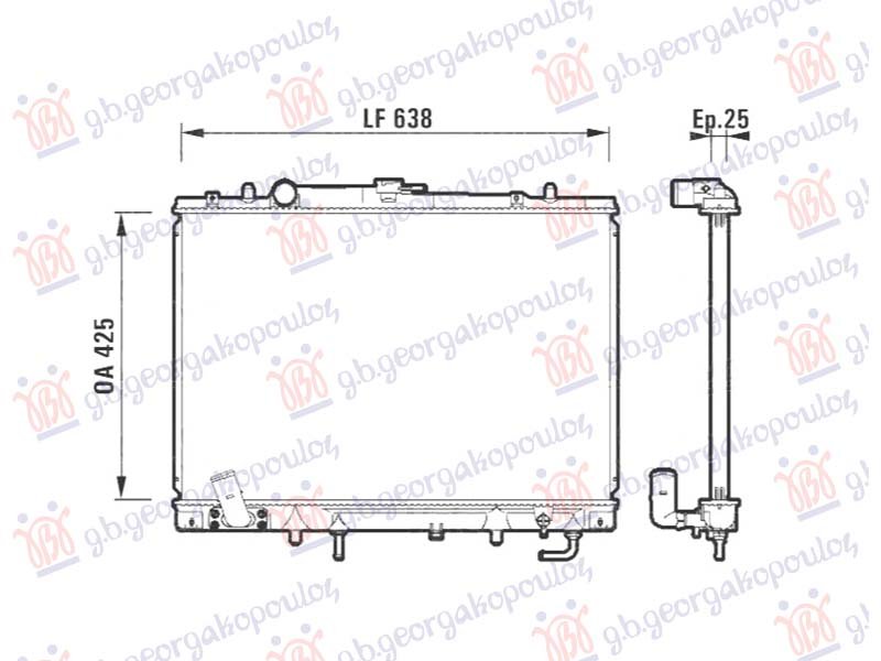 HLADNJKA MOTORA 3.0 BENZIN (MAN/AUTO) (425x638) (NRF)