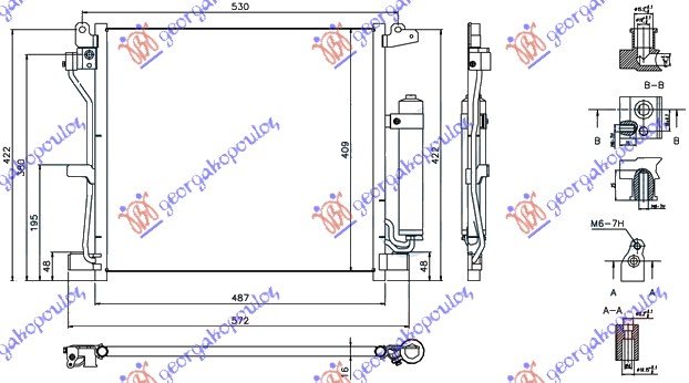 HLADNJAK A/C 1.5DCi (45X39.4)