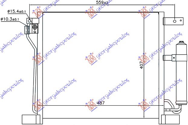 HLAD KLIME 1.6DIC TURBO BEN (48.7x40.6x