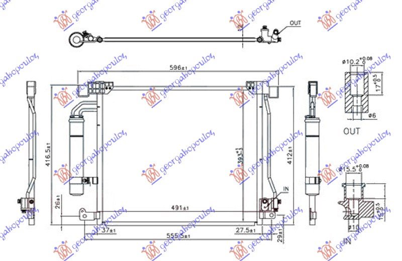 HLADNJAK KLIME 1.5 dCi DIZEL 9491x414x12