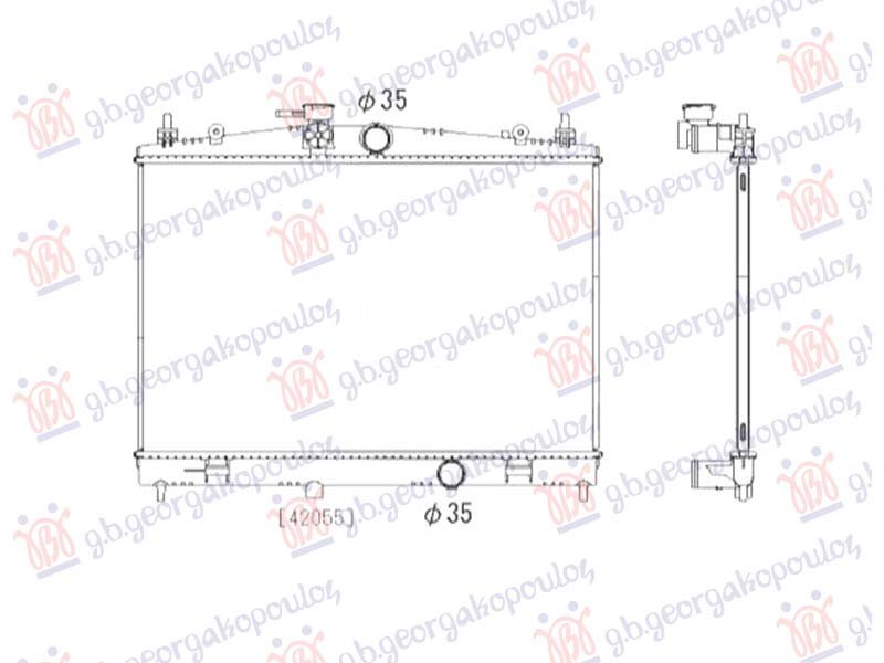 HLADNJAK MOTORA 1.6 BENZIN/GAS (MAN/AUTO) (652x388) (NISSENS)