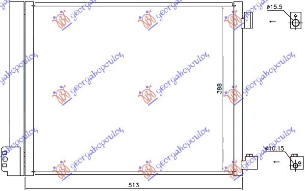 HLAD KLIME 1.2DIG-1.5i16V(51x38)(HR12DDR