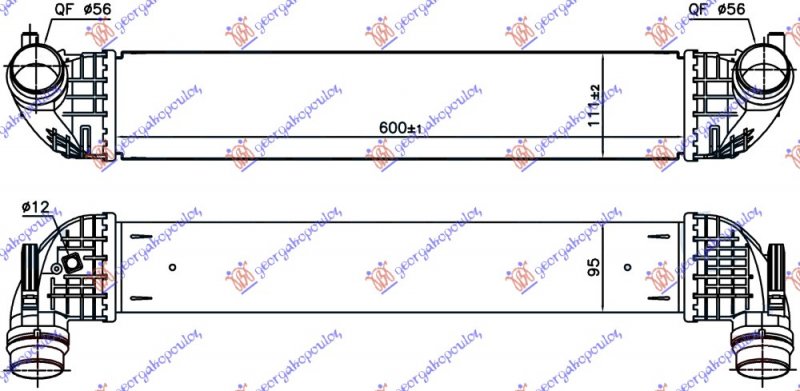 HLAD. INTERC. 1.6 CDTi DSL (600x114x9