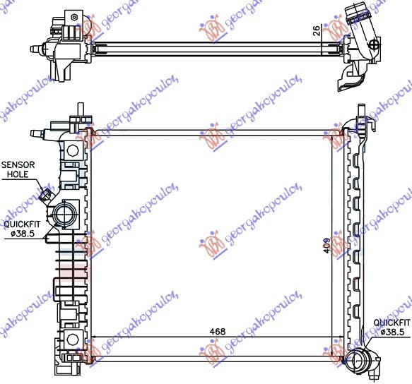 HLAD MOT 1.4i-16V TURBO(47x42.8)A14NEL/T