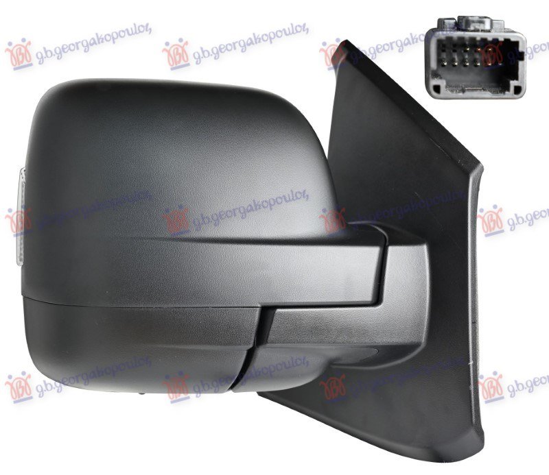 RETROVIZOR MEHANICKI SA SAJLOM PM (MIGAVAC) (SENZOR) (4 PIN) (ASFERICNO STAKLO)