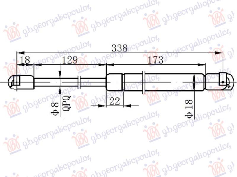 AMORTIZER HAUBE (338L-220N)