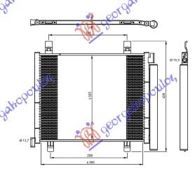 HLADNJAK KLIME 1.0i -12V (44.7x33.7x1.6)