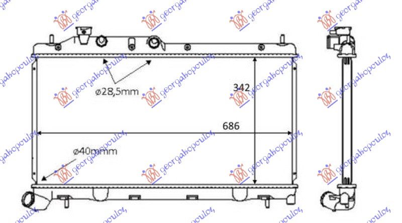 HLAD MOTORA 2.0-2.5i-16V(34x68.5x16)AUTO