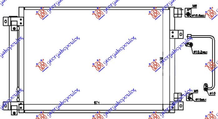 HLADNJAK KLIME 3.0 BENZIN (645x438x16)