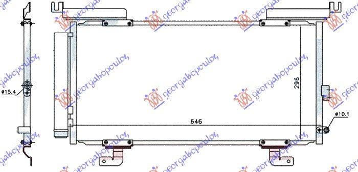 HLAD KLIME SVI MOD. BENZ/DIZ(610x300x12)