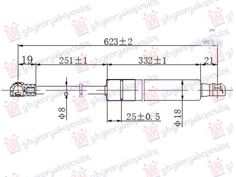 AMORTIZER HAUBE (623L-300N)