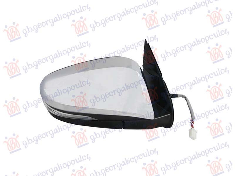 RETROVIZOR ELEKTRICNI HROM (ELEKTRO-SKLOPIV) (MIGAVAC) (A KVALITET) (KONVEKSNO STAKLO)