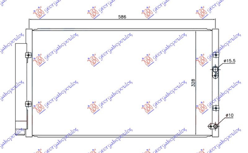 HLADNJAK 2.0i MAN. BENZIN (565x325x16)