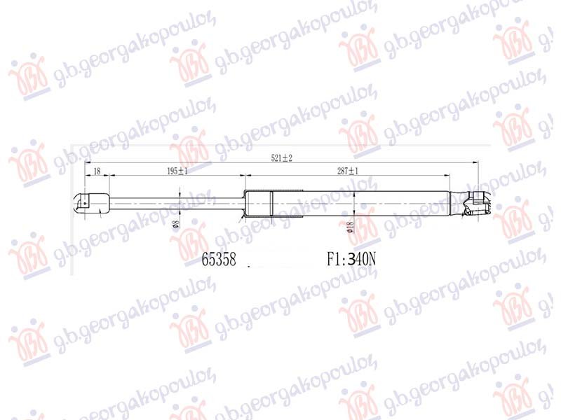 AMORTIZER HAUBE (522L-340N)