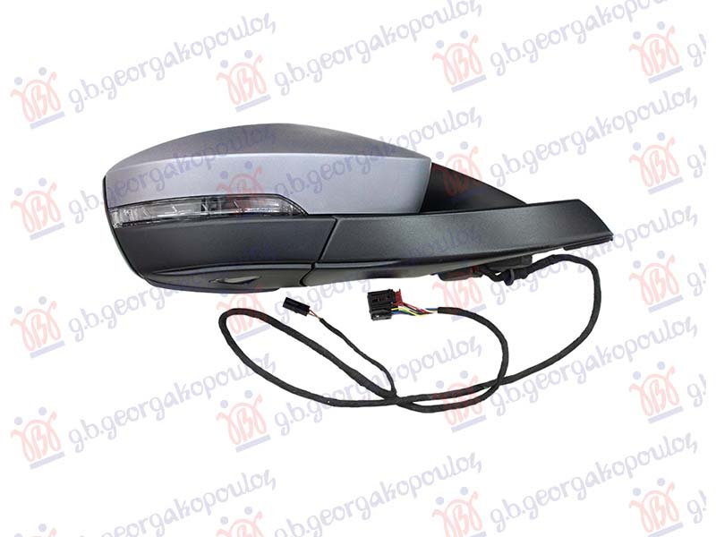 RETROVIZOR ELEKTRICNI SA GREJACEM PM (ELEKTRO-SKLOPIV) (MEMORIJA) (MIGAVAC) (SVETLO) (MRTAV UGAO) (13+2 PIN) (KONVEKSNO)
