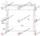 HLADNJAK MOTORA 1.2/1.4/1.6 BENZIN (+AC) (475x415) (BEZ POSUDE) (NRF)