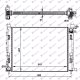 HLADNJAK MOTORA BENZIN/DIZEL (+/-AC) (510x40x1.2) 2012- (NRF)