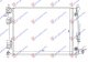 HLADNJAK MOTORA 1.4/1.6i BENZIN (AUTO) (500x380x16) (NISSENS)