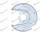 ZASTITA ZADNJEG KOCIONOG DISKA (PRECNIK ZASTITE 274/52mm) (PRECNIK DISKA 253mm)